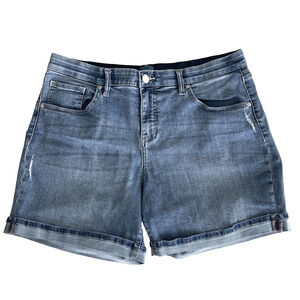 Jag Jeans Alex Boyfriend Shorts - Size 16, Cuffed, Medium Wash